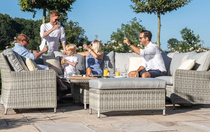 Maze Oxford Royal U Shaped Sofa Set with Rising Table Maze Oxford Royal U Shaped Sofa Set with Rising Table