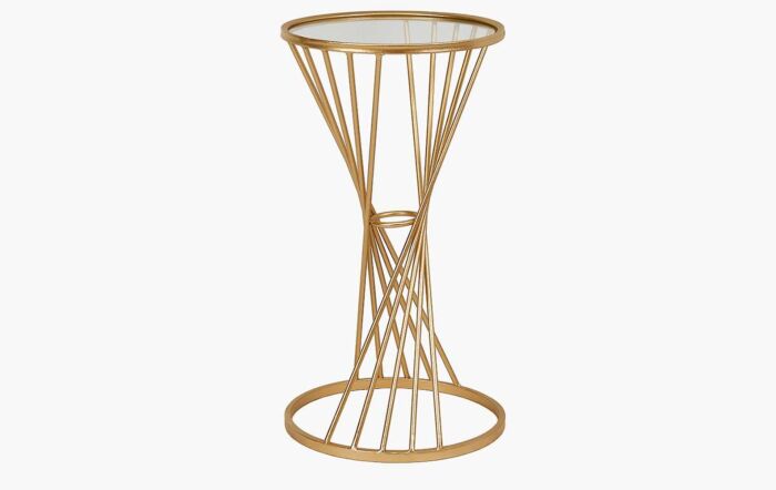 Pacific Lifestyle Liberty Glass And Gold Metal Small Table Pacific Lifestyle Liberty Glass And Gold Metal Small Table