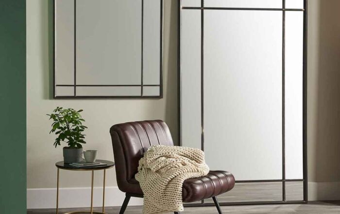 Pacific Lifestyle Antique Bronze Metal Floor Mirror