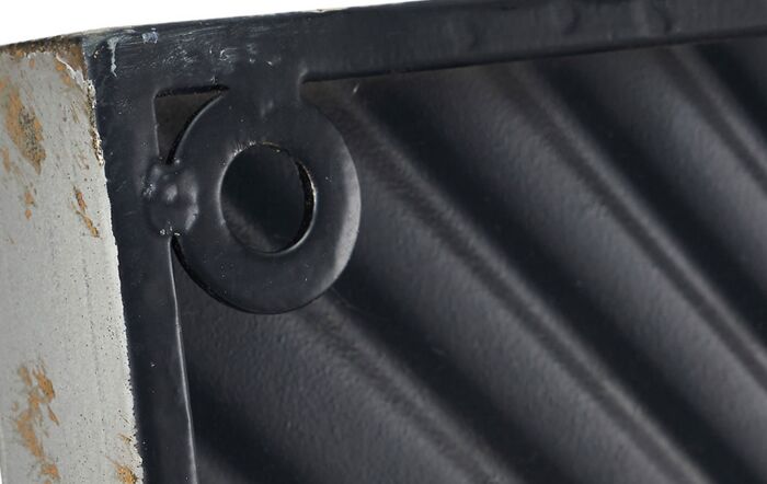 Pacific Lifestyle Antique White And Gold Textured Metal Wall Art