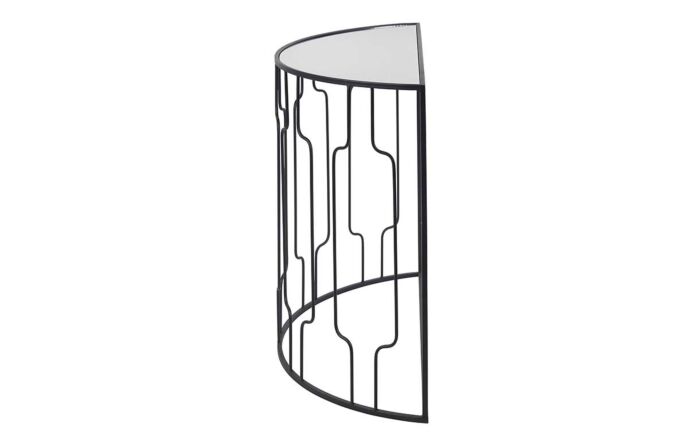 Pacific Lifestyle Caprisse Mirrored Glass And Metal Console Table