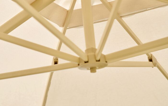 Pacific Lifestyle Challenger T2 3.5m x 2.6m Sandstone/Champagne Cantilever & 90kg Wheeled Base