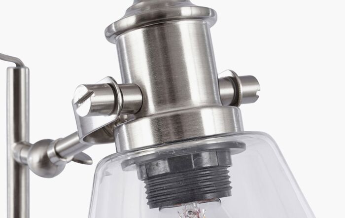 Pacific Lifestyle Chaplin Concrete And Brushed Chrome Table Lamp Pacific Lifestyle Chaplin Concrete And Brushed Chrome Table Lamp