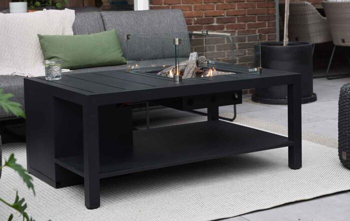 Pacific Lifestyle Cosiflow 120 Rectangular Fire Pit Table Anthracite