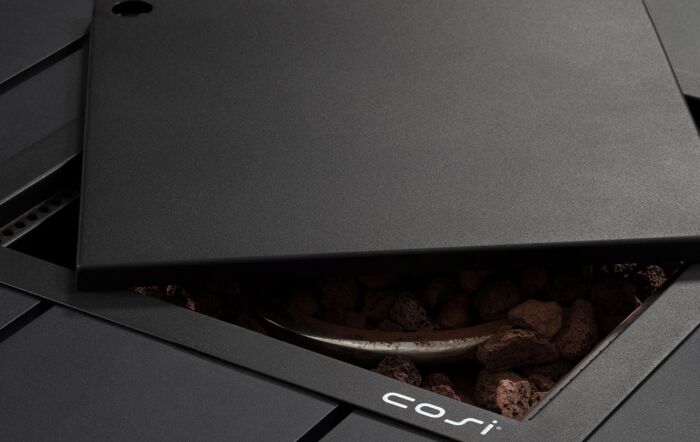 Pacific Lifestyle Cosiflow 100 Square Fire Pit Table Anthracite