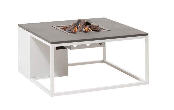 Pacific Lifestyle Cosiloft 100 White and Grey Fire Pit Table