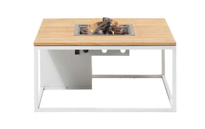 Pacific Lifestyle Cosiloft 100 White and Teak Fire Pit Table