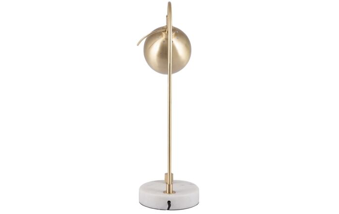 Pacific Lifestyle Feliciani Brushed Brass Metal And White Marble Table Lamp Pacific Lifestyle Feliciani Brushed Brass Metal And White Marble Table Lamp