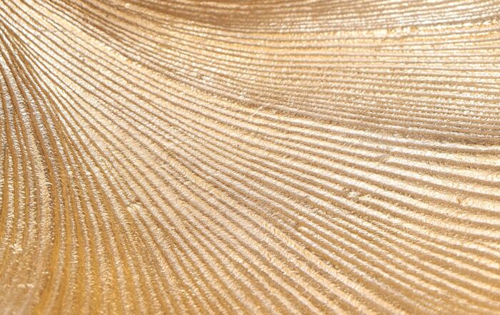 Pacific Lifestyle Gold Metal Dual Gingko Leaf Bowl