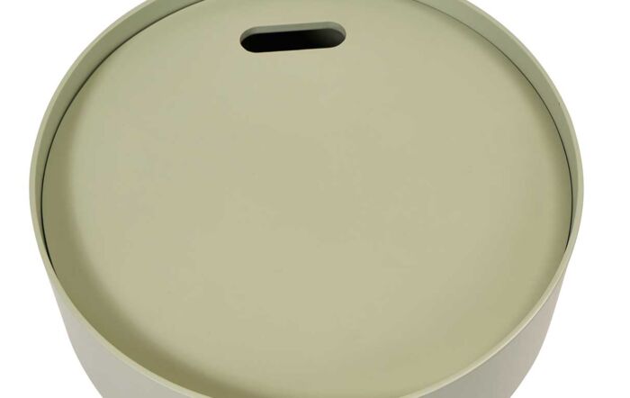 Pacific Lifestyle Hugo Sage Green Wood And Black Metal Storage Table