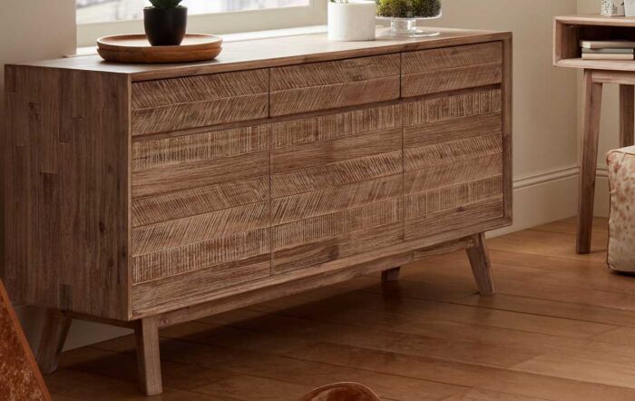 Pacific Lifestyle Kalmar Sand Wash Acacia Wood Sideboard