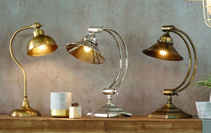 Pacific Lifestyle Kensington Nickel Metal Archedarm Task Table Lamp Pacific Lifestyle Kensington Nickel Metal Archedarm Task Table Lamp