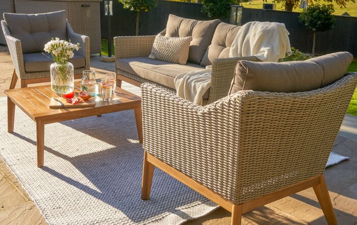 Pacific Lifestyle Larissa Lounge Set - Kubu Grey