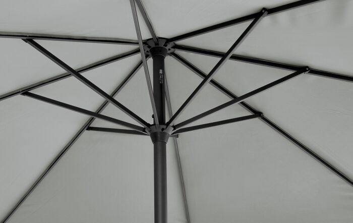 Pacific Lifestyle Riva 3.5m Round Parasol - Luna Grey