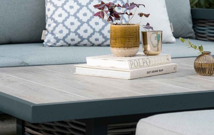 Bramblecrest Portofino Adjustable Casual 3 Seat Sofa Set with Ceramic Table Bramblecrest Portofino Adjustable Casual 3 Seat Sofa Set with Ceramic Table