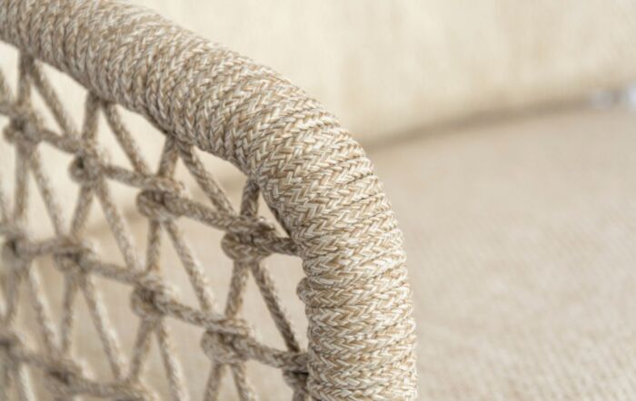 4 Seasons Outdoor Puccini 6 Seat Garden Dining Set With Prado Ellipse Ceramic Top Table