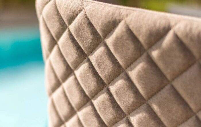 Maze Outdoor Fabric Regal 4 Seat Round Bar Set - Oatmeal Maze Outdoor Fabric Regal 4 Seat Round Bar Set - Oatmeal