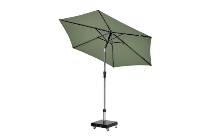 Pacific Lifestyle Riva 2.5mt Olive Parasol With 40kg Wheeled Base