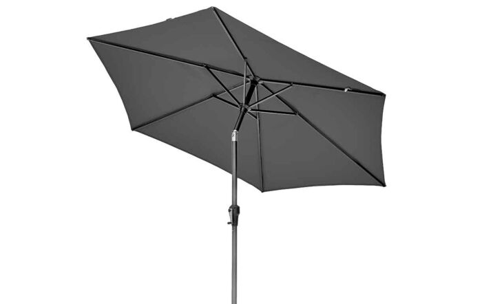 Pacific Lifestyle Riva Platinum Parasol - Anthracite 2.5 Metre Pacific Lifestyle Riva Platinum Parasol - Anthracite 2.5 Metre