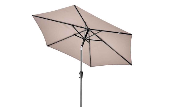 Pacific Lifestyle Riva Platinum Parasol - Taupe 2.5 Metre Pacific Lifestyle Riva Platinum Parasol - Taupe 2.5 Metre
