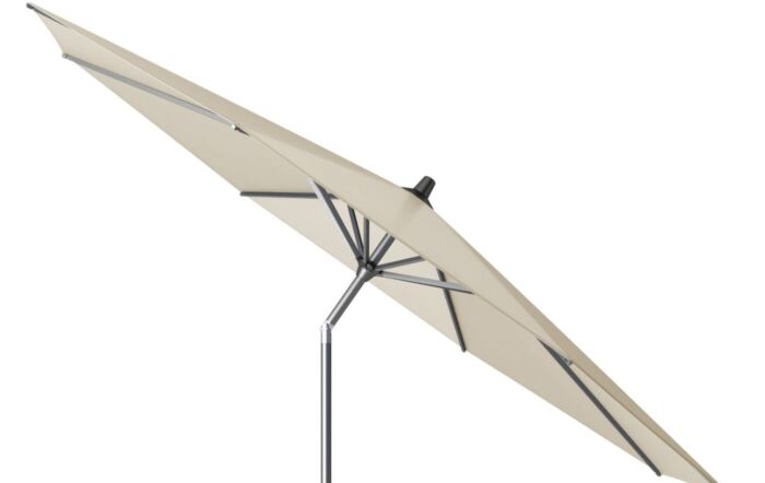 Pacific Lifestyle Riva 3.5m Champagne Parasol & 40kg Wheeled Base