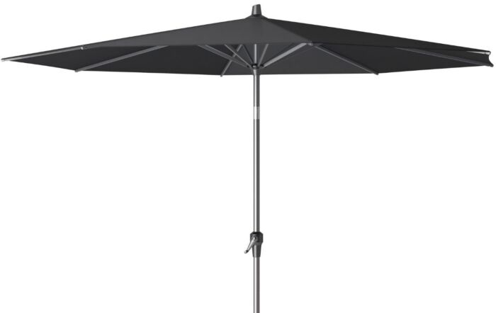 Pacific Lifestyle Riva Premium 3mt Faded Black Parasol & 40kg Wheeled Base