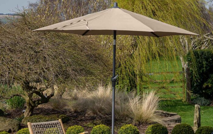 Pacific Lifestyle Riva Platinum Parasol - Taupe 3 Metre