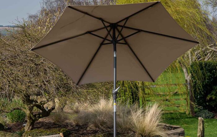 Pacific Lifestyle Riva Platinum Parasol - Taupe 3 Metre