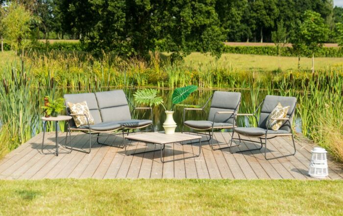 4 Seasons Outdoor Scandic Rope Lounge Bench