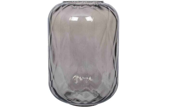 Pacific Lifestyle Smoked Grey Glass Quadrant Vase Large Pacific Lifestyle Smoked Grey Glass Quadrant Vase Large