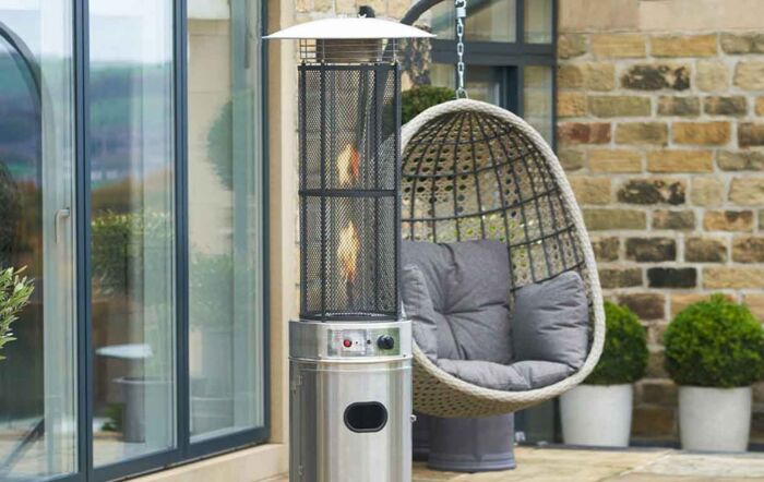 Pacific Lifestyle Stainless Steel Cylinder Patio Heater Pacific Lifestyle Stainless Steel Cylinder Patio Heater