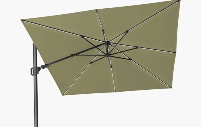 Pacific Lifestyle Glow Challenger T2 Square 3m Premium Lush Green Free Arm Parasol