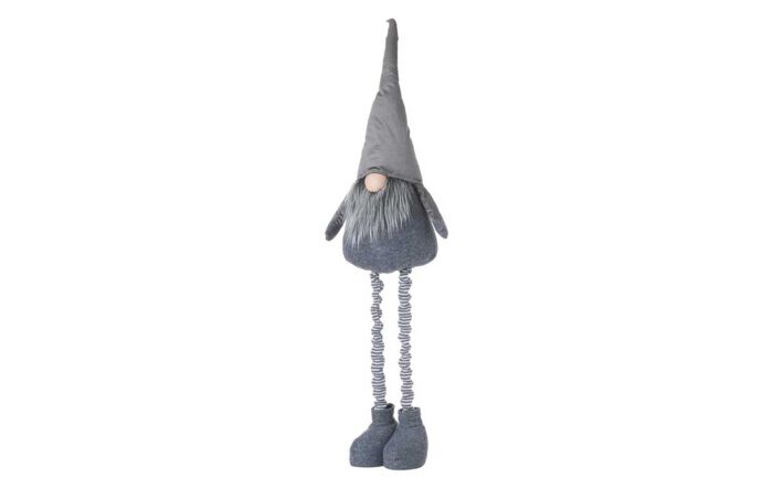 Hill Interiors Large Tall Grey Velvet Gonk 125H cm Hill Interiors Large Tall Grey Velvet Gonk 125H cm