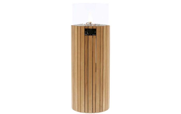 Pacific Lifestyle Cosiscoop Pillar Teak Fire Lantern