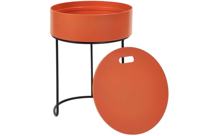 Pacific Lifestyle Hugo Tobacco Wood And Black Metal Storage Table