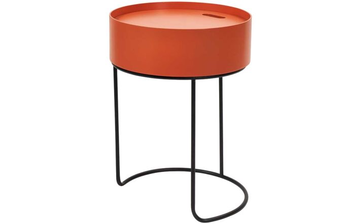 Pacific Lifestyle Hugo Tobacco Wood And Black Metal Storage Table