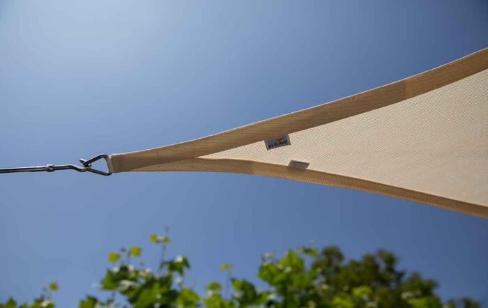 Pacific Lifestyle 5m Triangle Shade Sail Off-White Pacific Lifestyle 5m Triangle Shade Sail Off-White