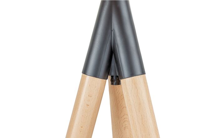 Pacific Lifestyle Rabanne Slatted Natural Wood Tripod Table Lamp