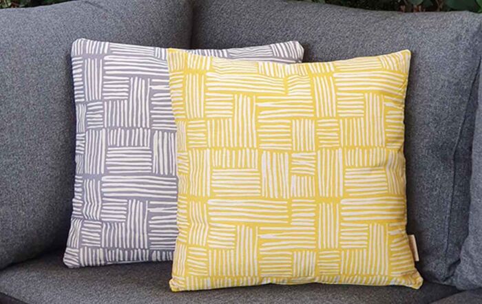 Bramblecrest Light Grey Wicker Square Scatter Cushion Bramblecrest Light Grey Wicker Square Scatter Cushion