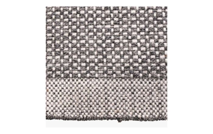 Pacific Lifestyle Graphite And White Indoor And Outdoor Rug