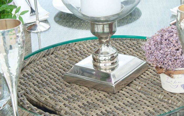 Maze Winchester 6 Seat Dining Set With Lazy Susan & Ice Bucket