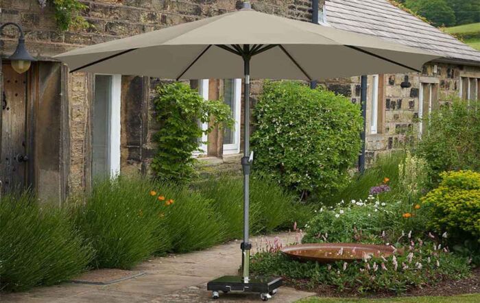 Pacific Lifestyle Riva 3.5m Round Champagne Parasol-18-120-CH