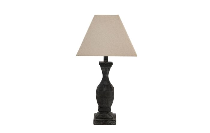 Hill Interiors Incia Fluted Wooden Table Lamp-21284