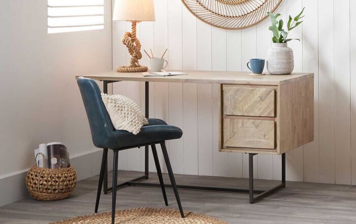 Pacific Lifestyle Marca Acacia Wood 2 Drawer Desk-76-496
