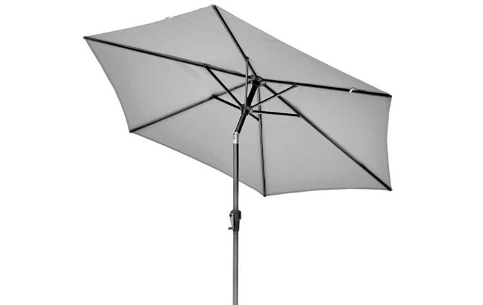 Pacific Lifestyle Riva Platinum Parasol - Light Grey 2.5 Metre-18-118-LG
