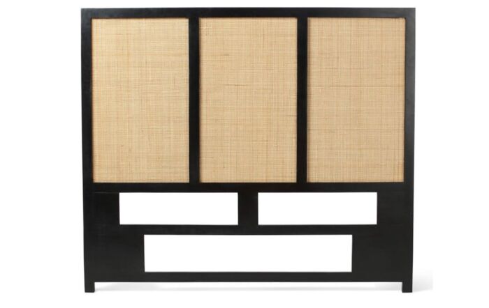 Desser&#x20;Venice&#x20;Rattan&#x20;&amp;&#x20;Wood&#x20;Headboard&#x20;For&#x20;Double&#x20;Beds&#x20;In&#x20;Black-22050&#x20;1