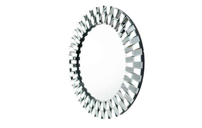 Pacific Lifestyle Mirrored Glass Tile Round Wall Mirror-73-112