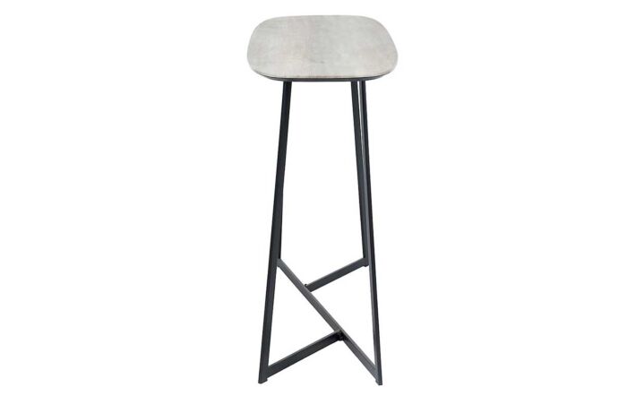 Pacific Lifestyle Ukiah Grey Oak Veneer And Black Metal Console Table-76-474