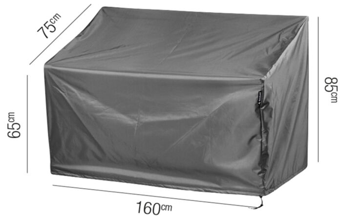 Garden Bench AeroCover W160 x D75 x 65/85cm High-18-C-7909