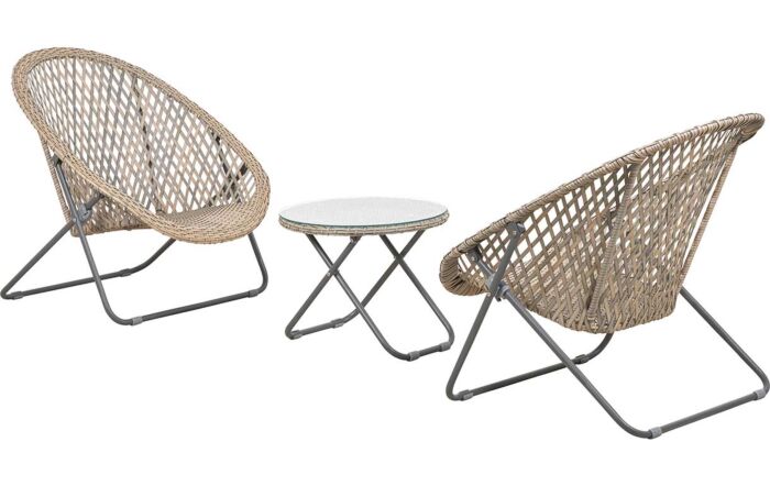 Pacific Lifestyle Tobs Outdoor Foldable Loungers Set-18-23936